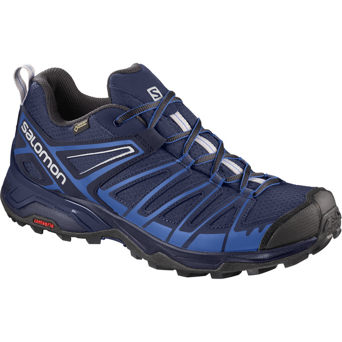 Zapatillas Trekking Salomon Hombre Azul Marino / Negras - Salomon Argentina X ULTRA 3 PRIME GTX® ,37